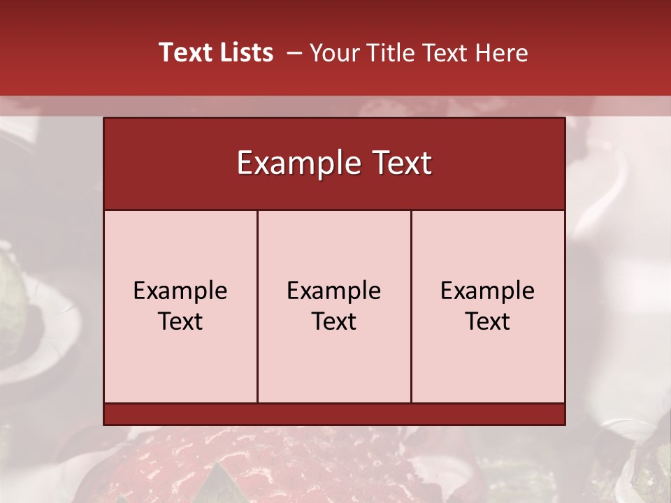 Lavare Fragole Frutti Di Bosco PowerPoint Template