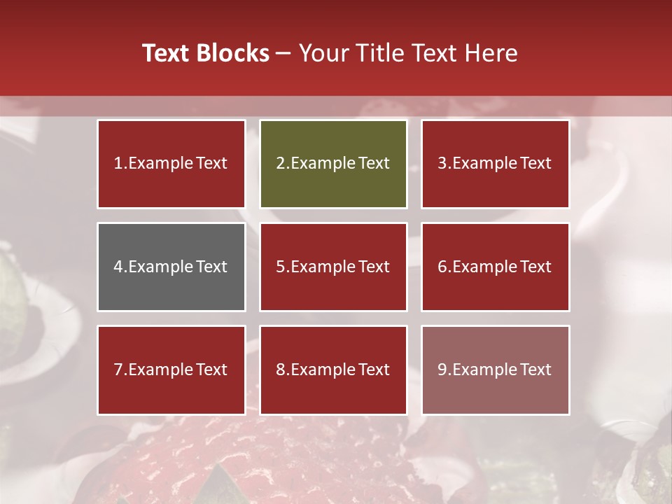 Lavare Fragole Frutti Di Bosco PowerPoint Template