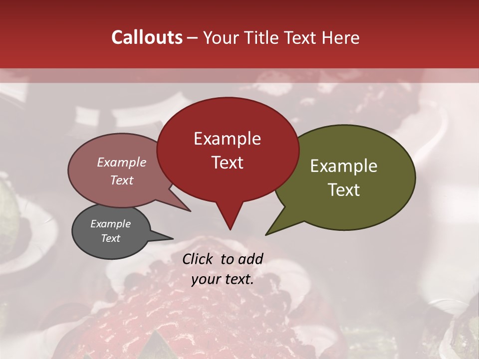 Lavare Fragole Frutti Di Bosco PowerPoint Template