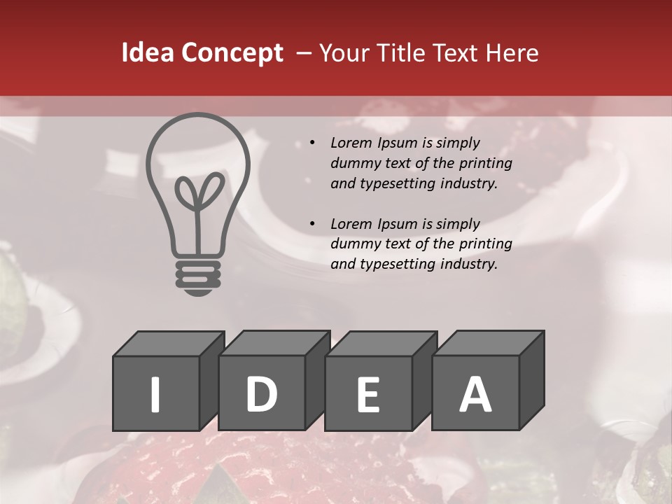 Lavare Fragole Frutti Di Bosco PowerPoint Template