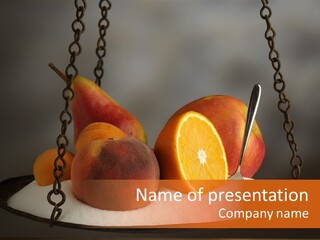 Cucharadita Postre Dulce PowerPoint Template