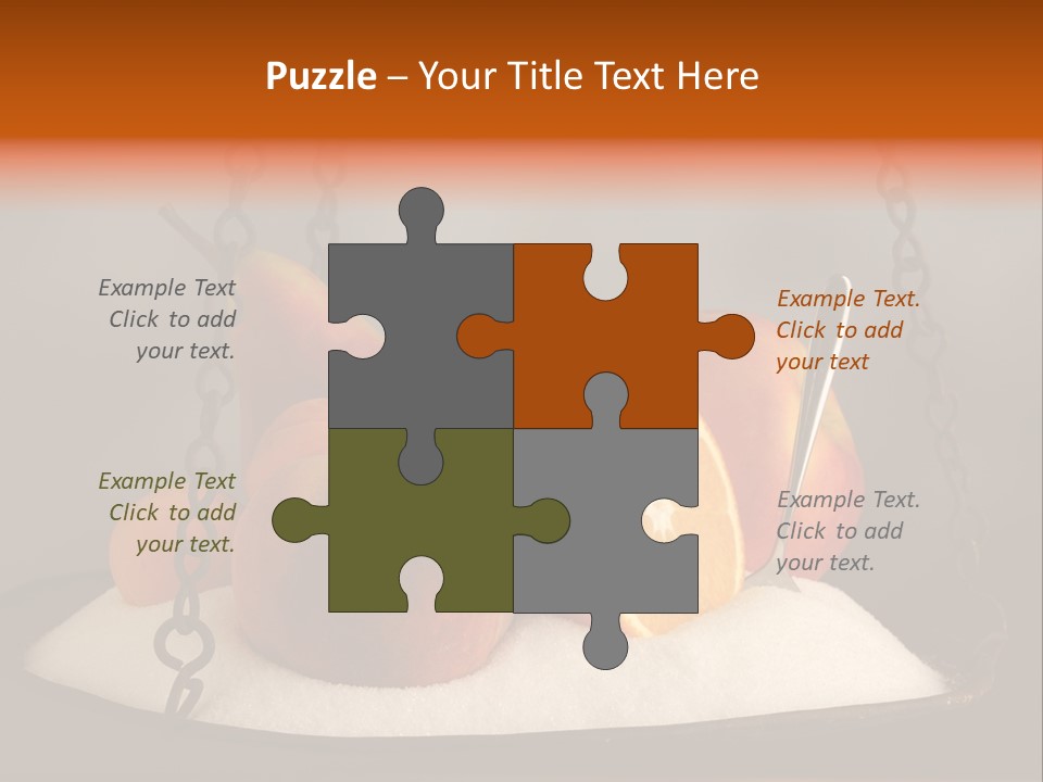 Cucharadita Postre Dulce PowerPoint Template