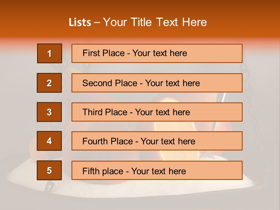 Cucharadita Postre Dulce PowerPoint Template