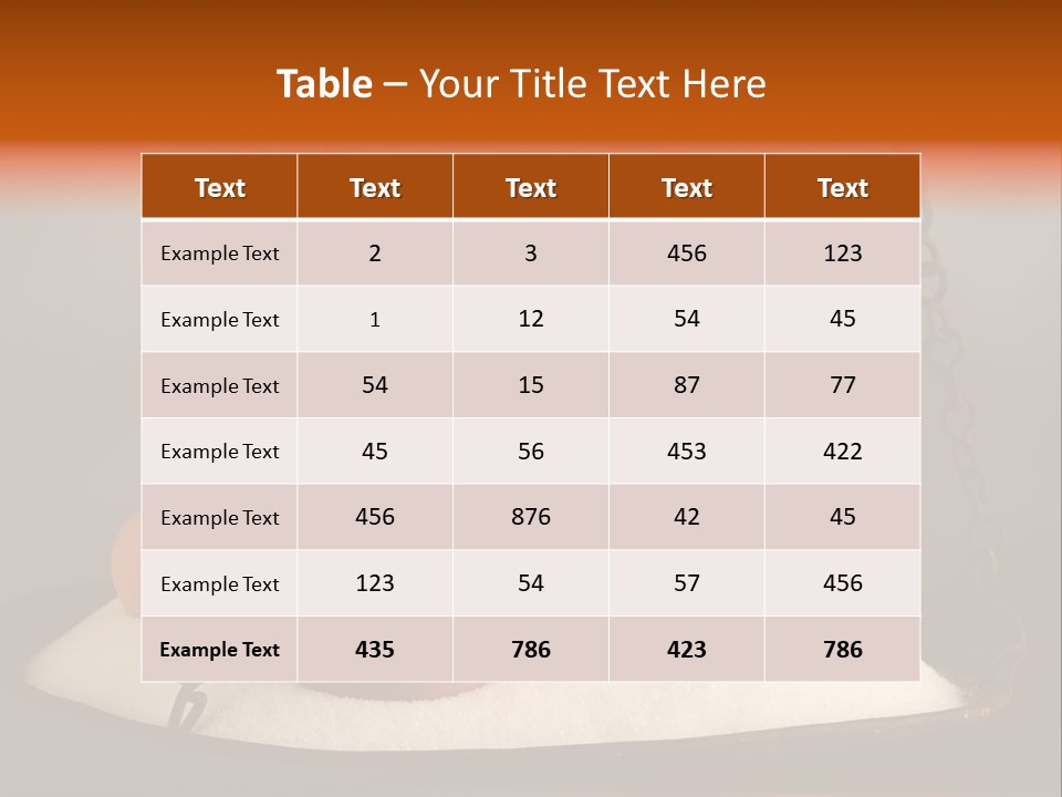 Cucharadita Postre Dulce PowerPoint Template