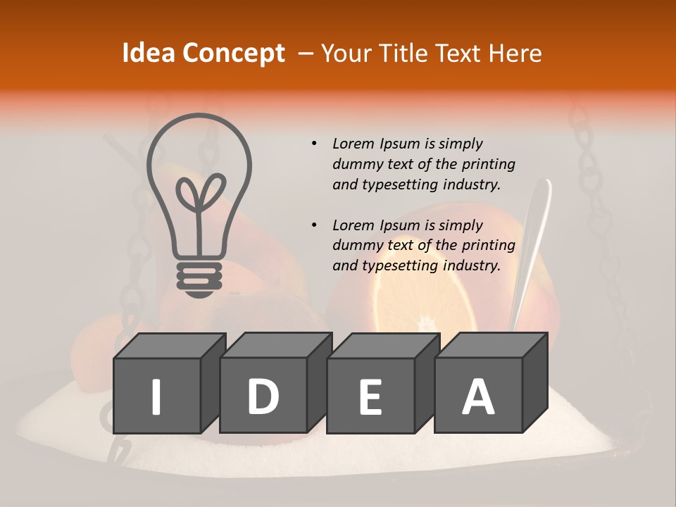 Cucharadita Postre Dulce PowerPoint Template