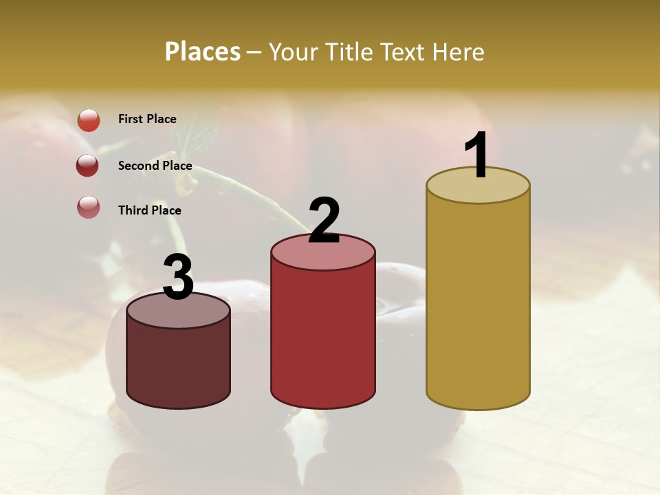 Comida Rojo Comidas PowerPoint Template