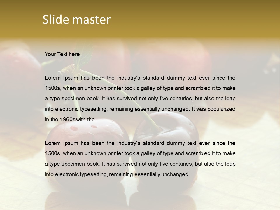 Comida Rojo Comidas PowerPoint Template