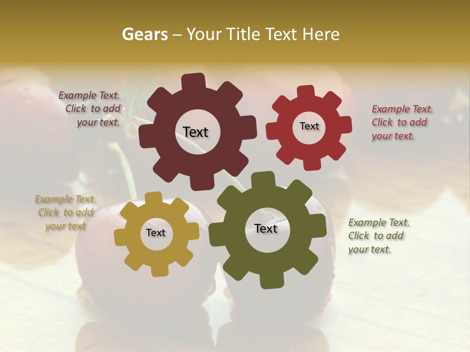 Comida Rojo Comidas PowerPoint Template