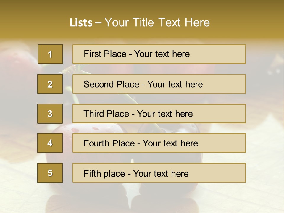 Comida Rojo Comidas PowerPoint Template