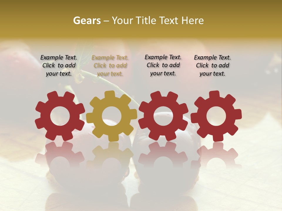 Comida Rojo Comidas PowerPoint Template