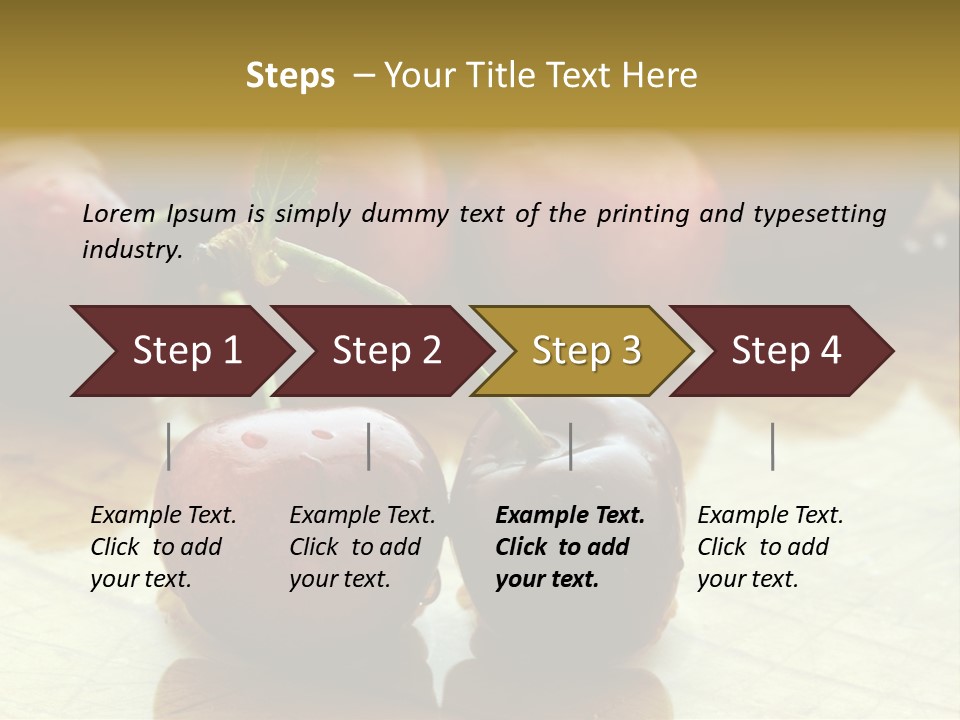 Comida Rojo Comidas PowerPoint Template