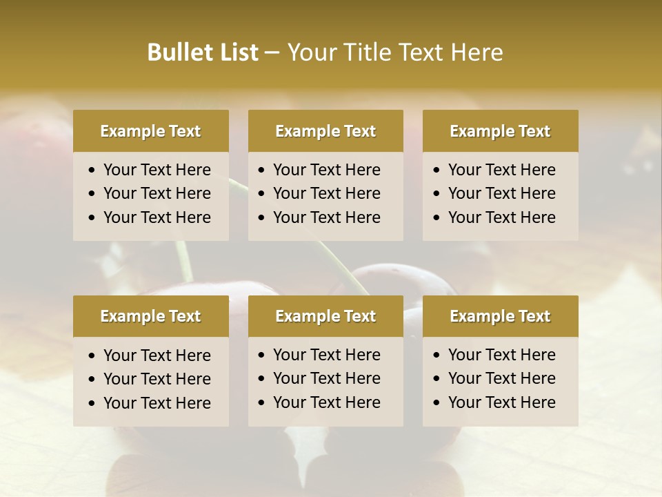 Comida Rojo Comidas PowerPoint Template