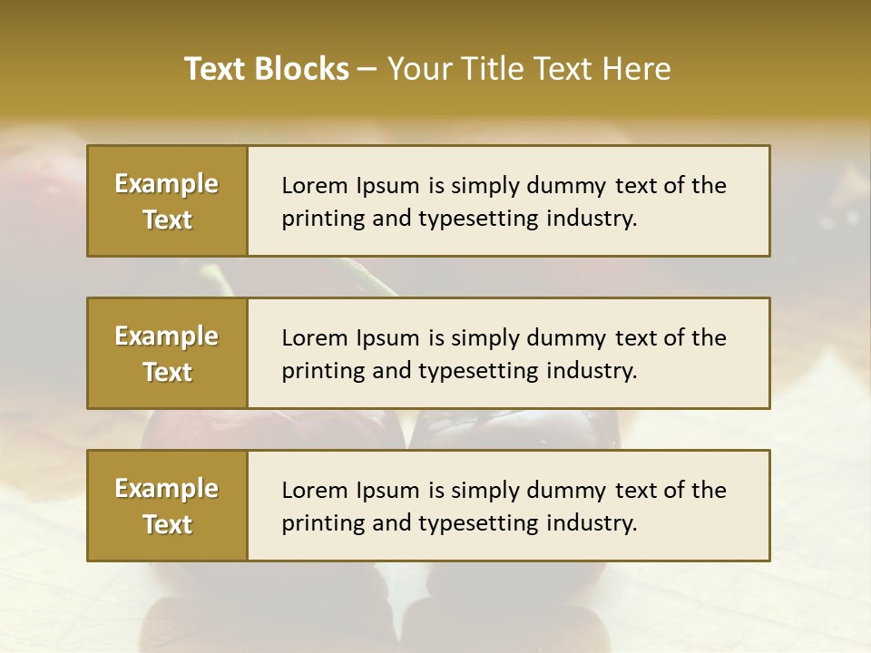 Comida Rojo Comidas PowerPoint Template