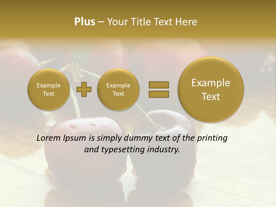 Comida Rojo Comidas PowerPoint Template