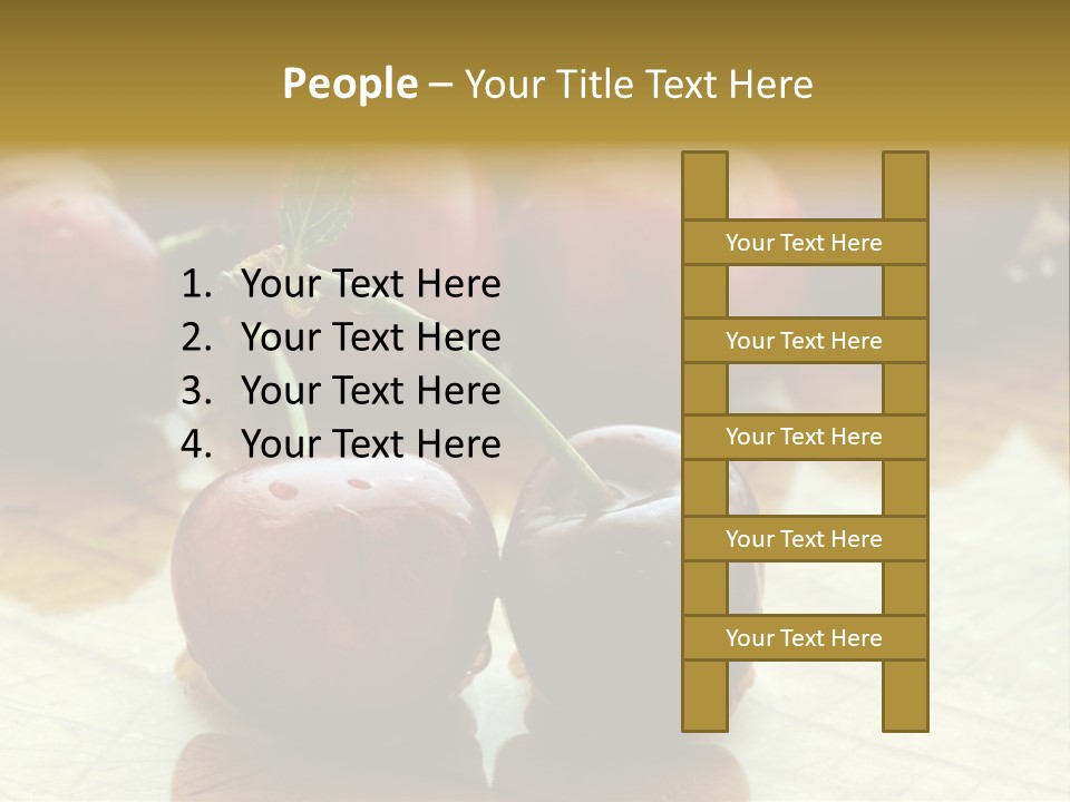 Comida Rojo Comidas PowerPoint Template