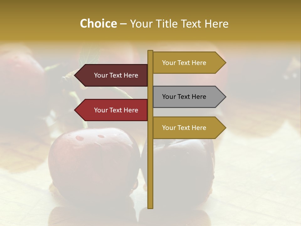 Comida Rojo Comidas PowerPoint Template