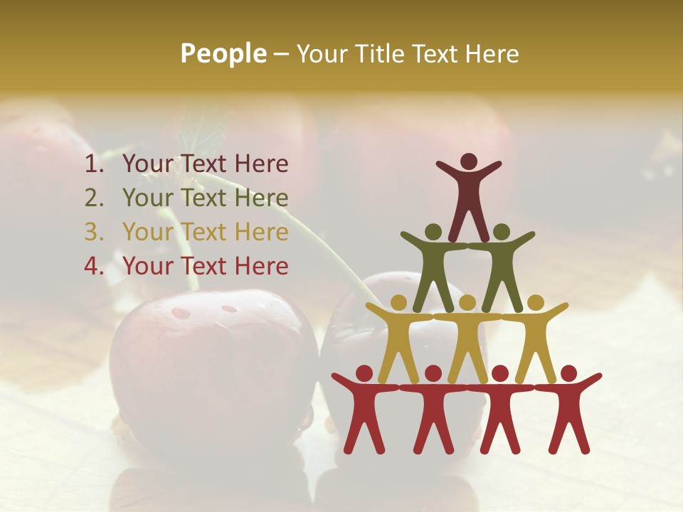 Comida Rojo Comidas PowerPoint Template