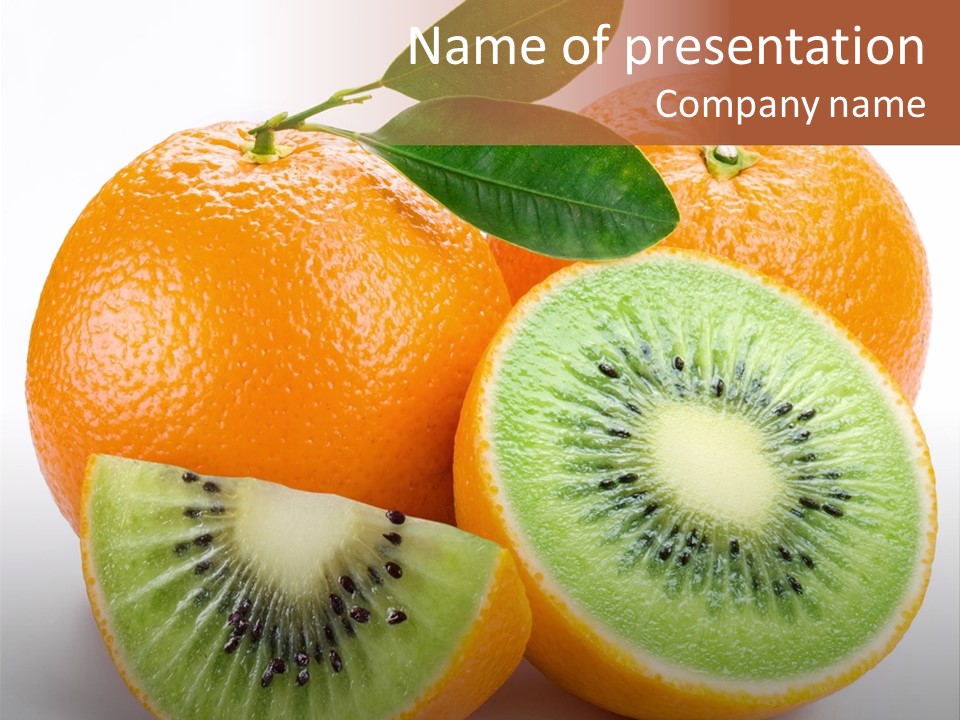 Different Isolated Kiwi PowerPoint Template