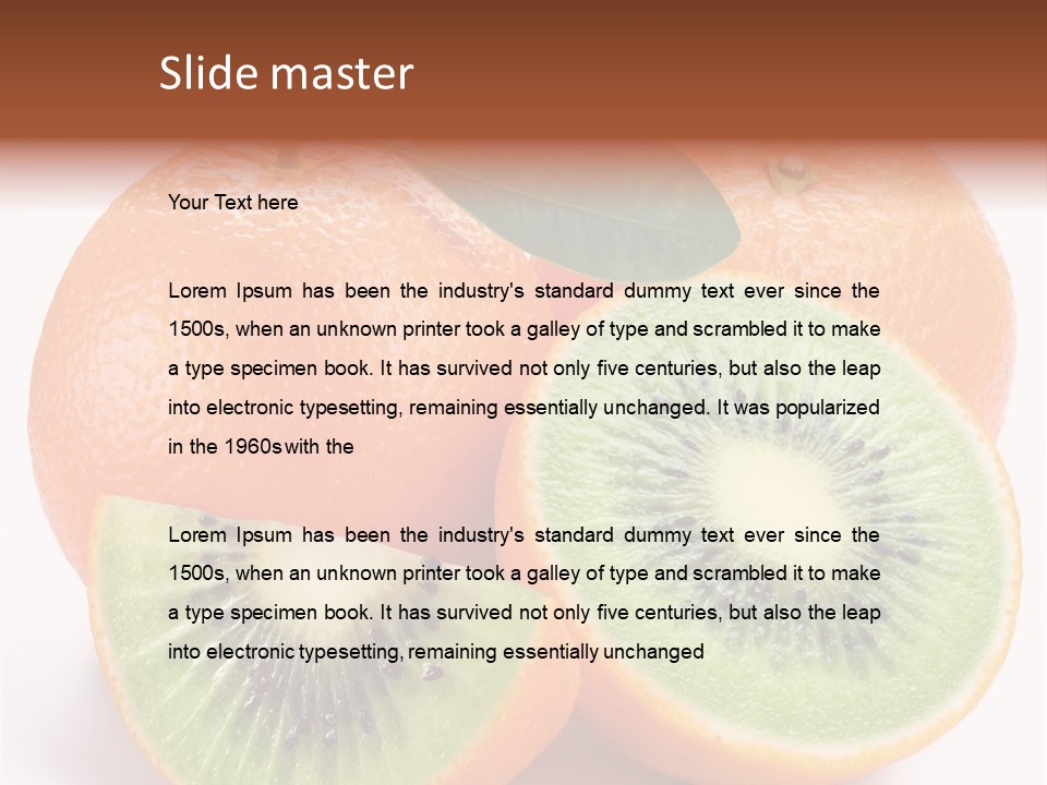 Different Isolated Kiwi PowerPoint Template