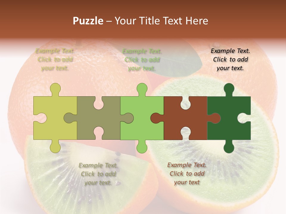 Different Isolated Kiwi PowerPoint Template