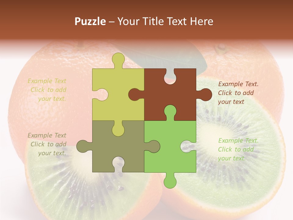 Different Isolated Kiwi PowerPoint Template