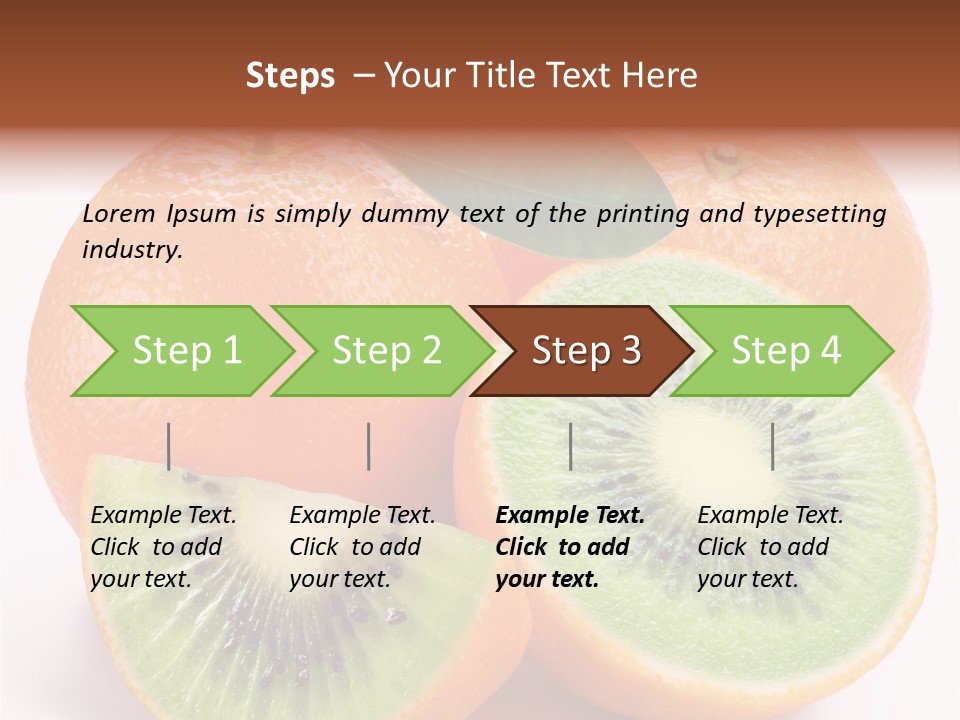 Different Isolated Kiwi PowerPoint Template