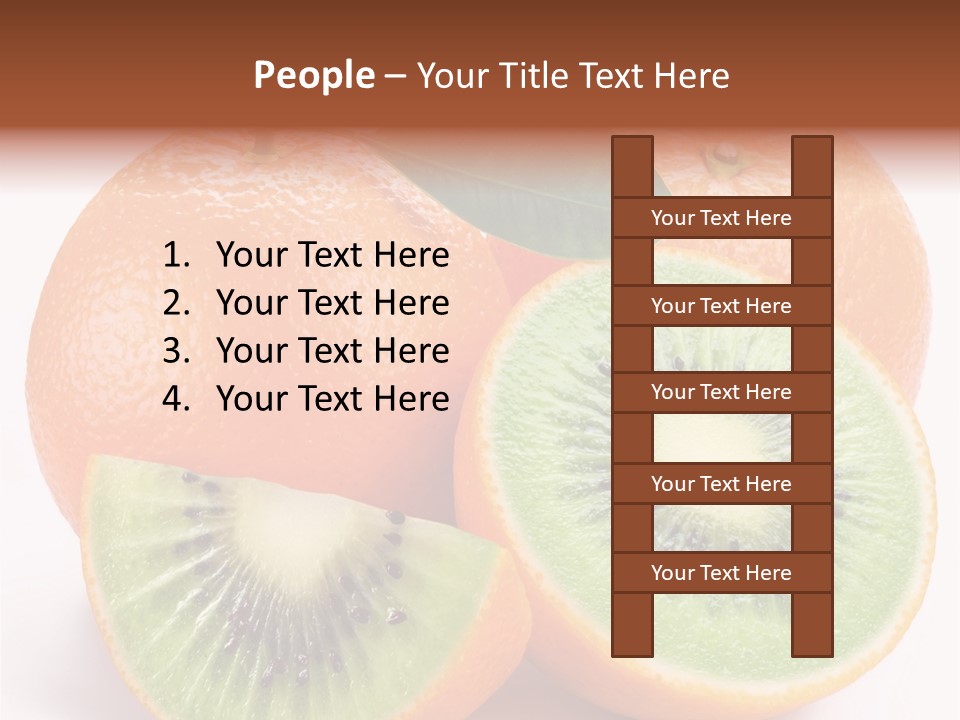 Different Isolated Kiwi PowerPoint Template