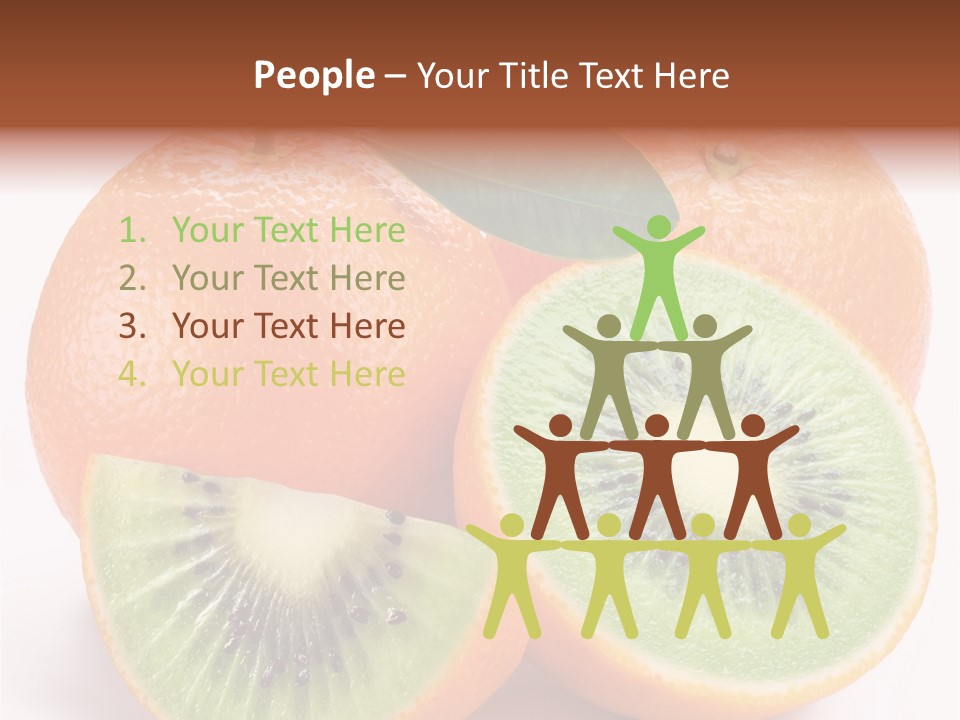 Different Isolated Kiwi PowerPoint Template