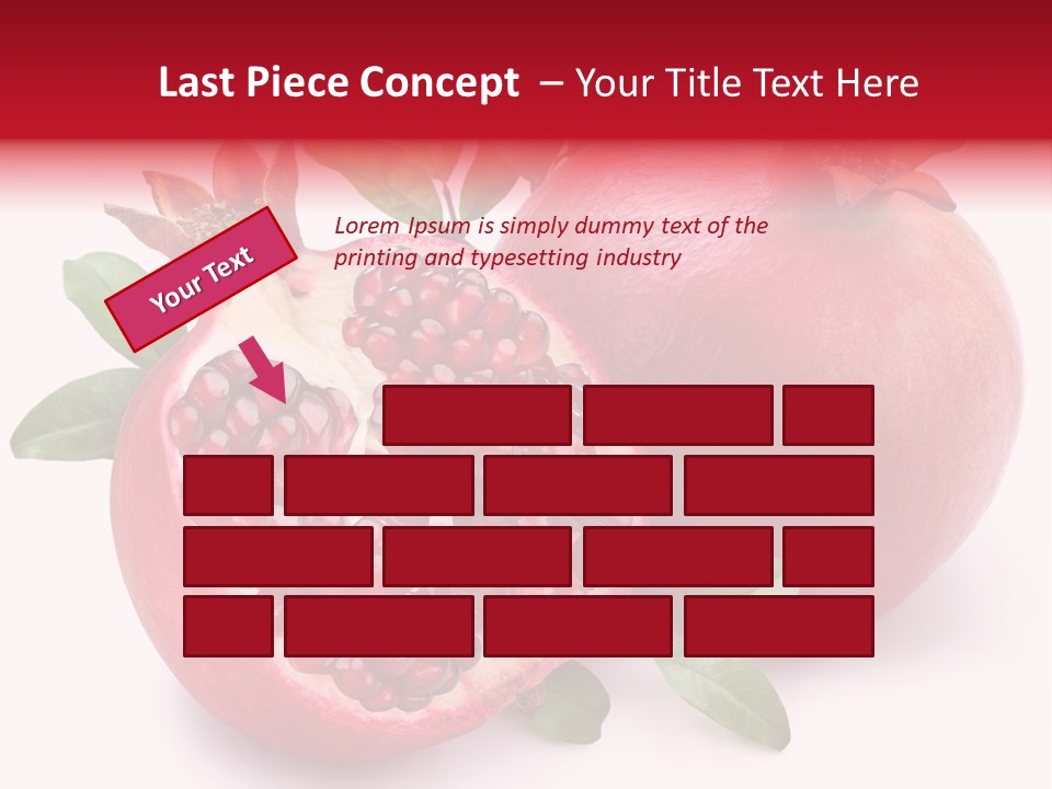 Piece Isolated Food PowerPoint Template