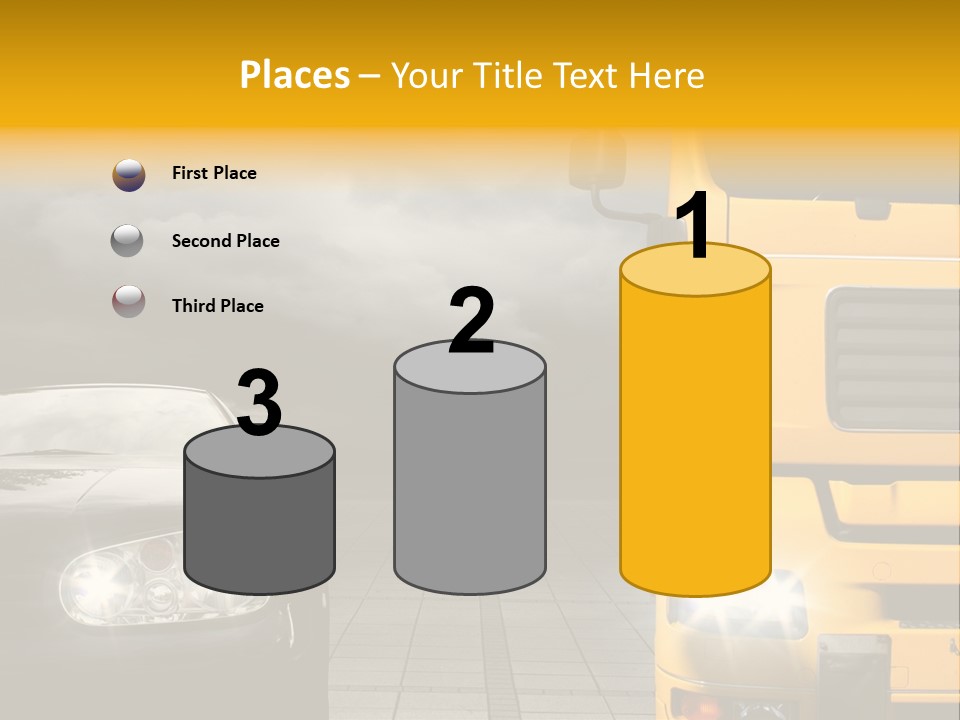 Auto Transport Sattelschlepper PowerPoint Template