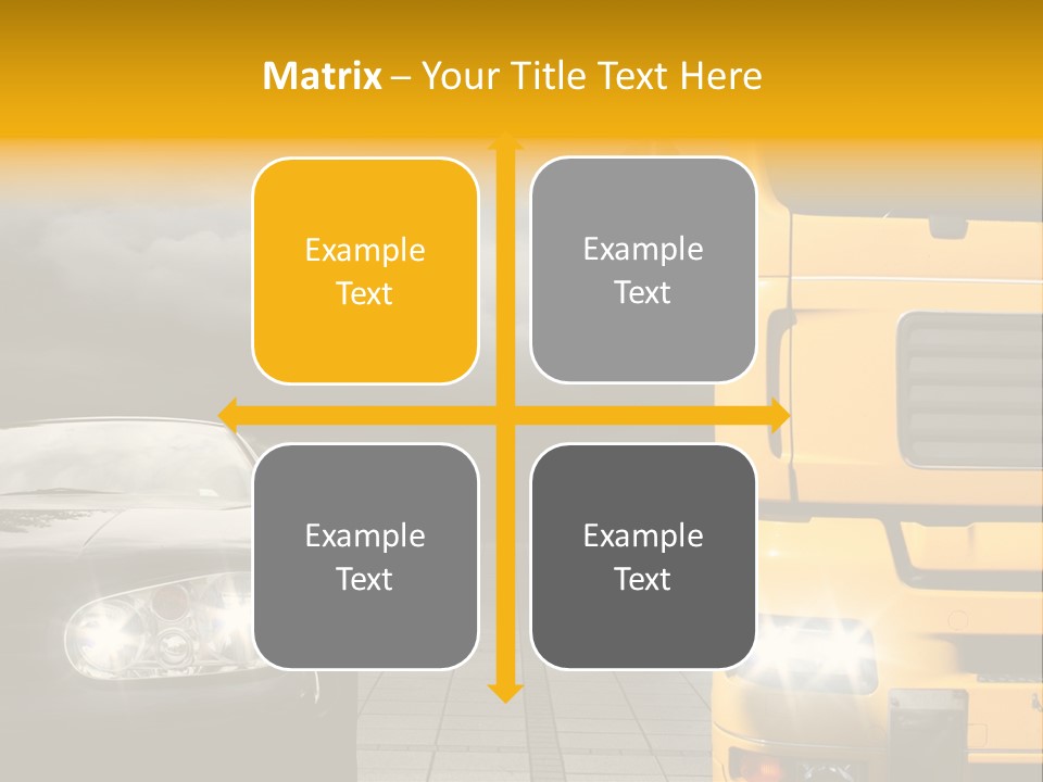 Auto Transport Sattelschlepper PowerPoint Template