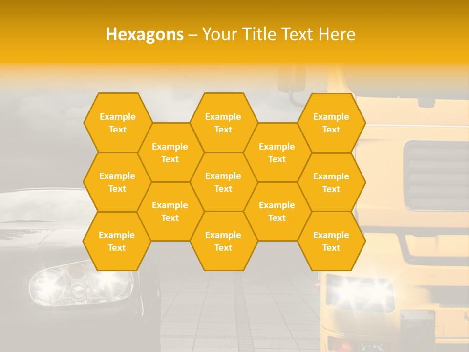 Auto Transport Sattelschlepper PowerPoint Template