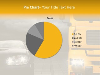 Auto Transport Sattelschlepper PowerPoint Template