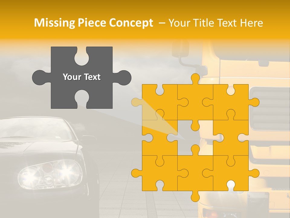 Auto Transport Sattelschlepper PowerPoint Template