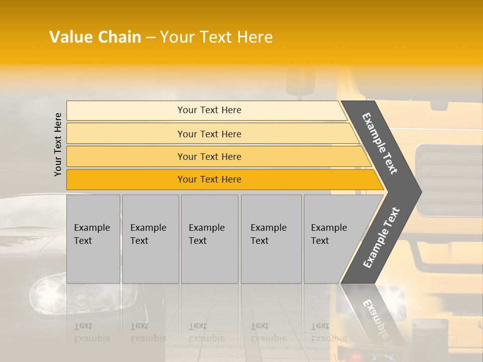 Auto Transport Sattelschlepper PowerPoint Template