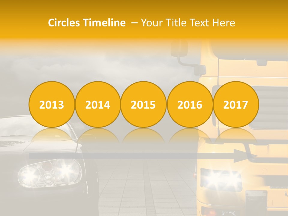 Auto Transport Sattelschlepper PowerPoint Template