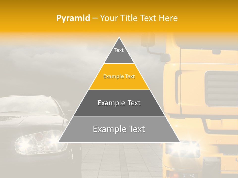 Auto Transport Sattelschlepper PowerPoint Template