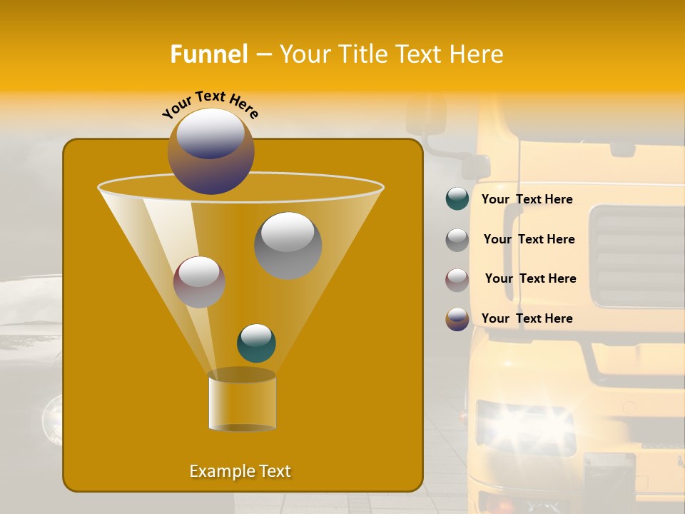 Auto Transport Sattelschlepper PowerPoint Template