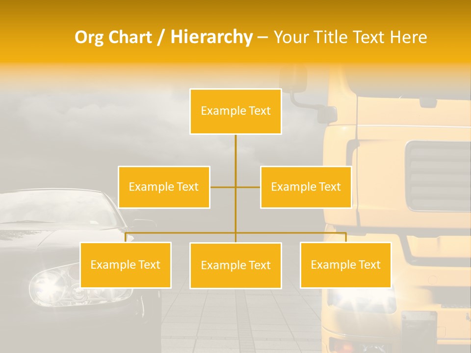 Auto Transport Sattelschlepper PowerPoint Template
