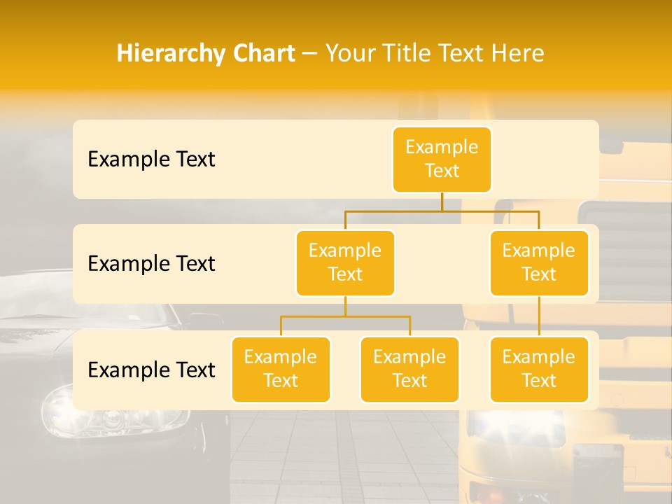Auto Transport Sattelschlepper PowerPoint Template