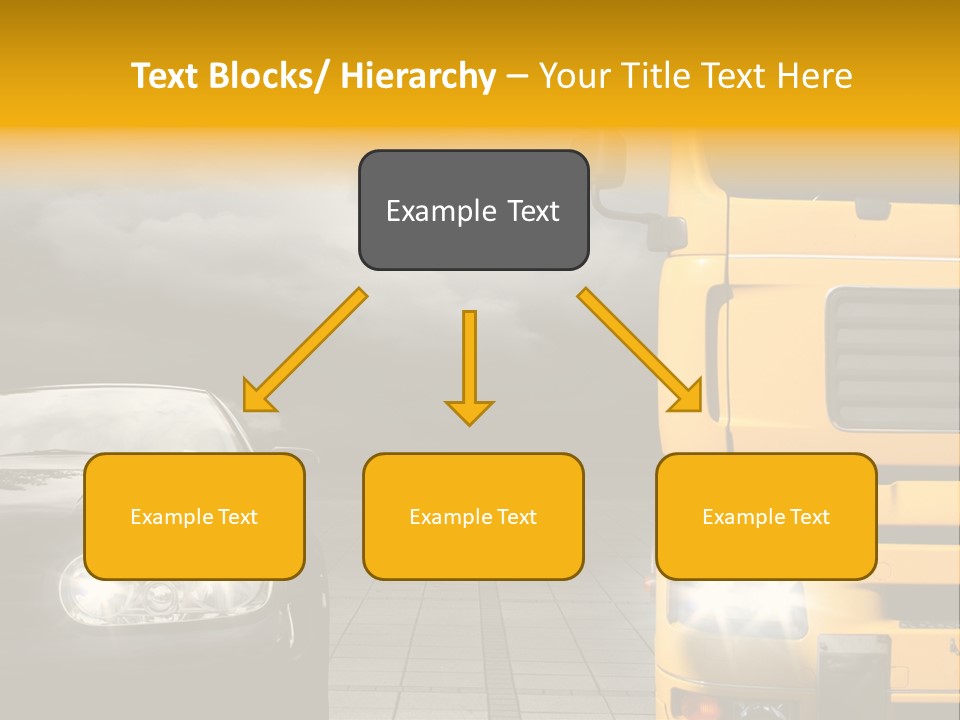 Auto Transport Sattelschlepper PowerPoint Template