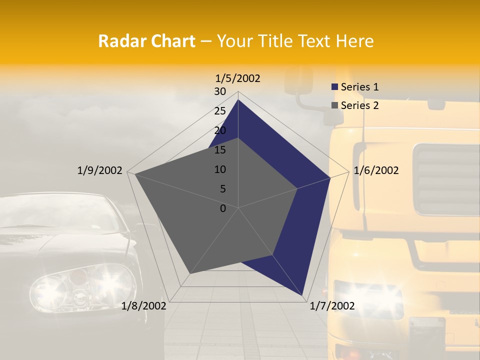 Auto Transport Sattelschlepper PowerPoint Template