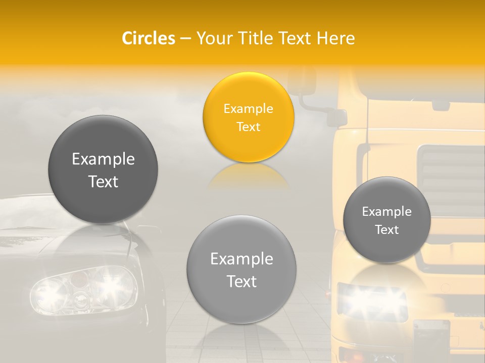 Auto Transport Sattelschlepper PowerPoint Template