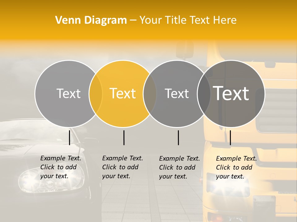 Auto Transport Sattelschlepper PowerPoint Template