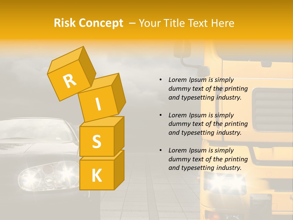 Auto Transport Sattelschlepper PowerPoint Template