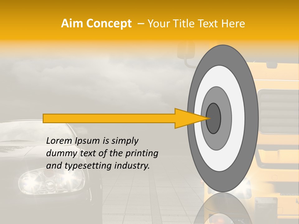 Auto Transport Sattelschlepper PowerPoint Template