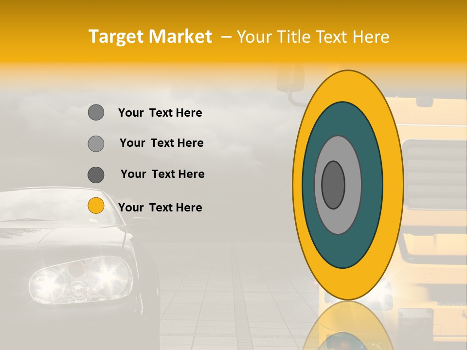 Auto Transport Sattelschlepper PowerPoint Template