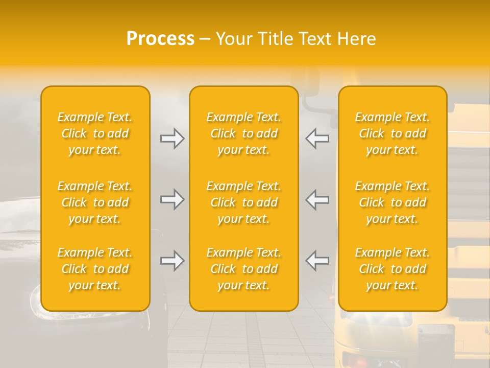 Auto Transport Sattelschlepper PowerPoint Template
