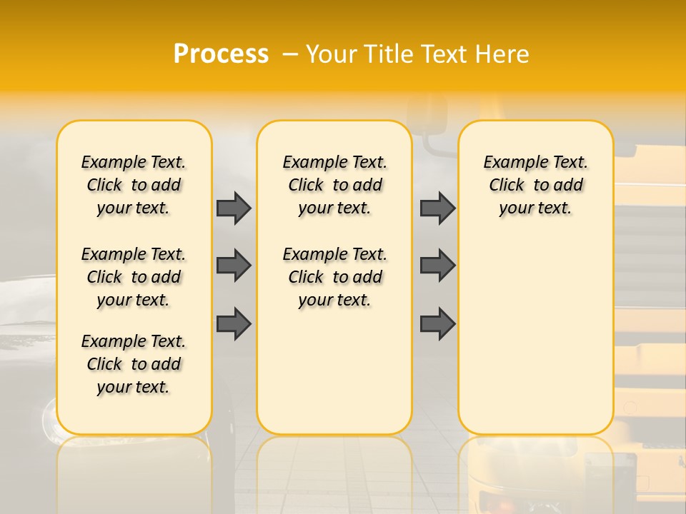 Auto Transport Sattelschlepper PowerPoint Template