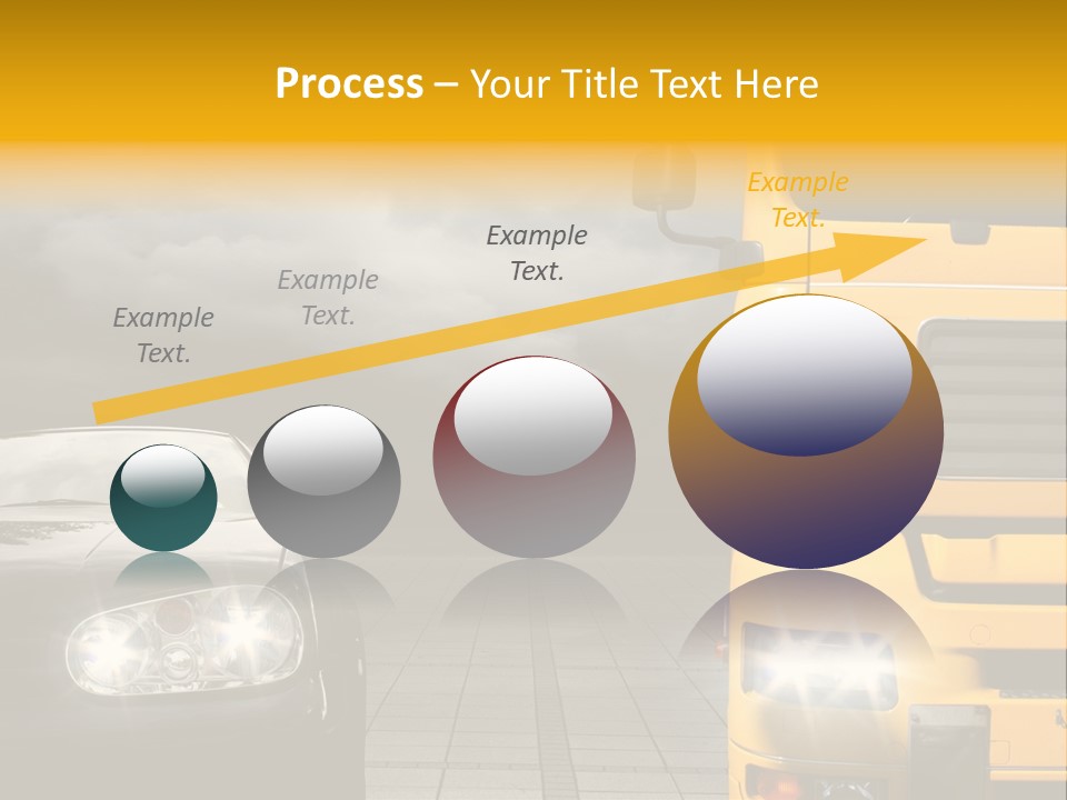 Auto Transport Sattelschlepper PowerPoint Template